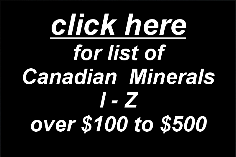 Canada, I-Z, over $100 to $500